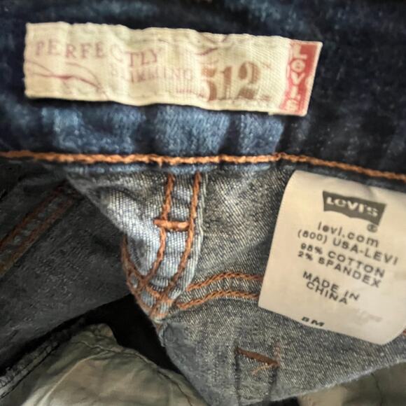 Levis 512 Jeans Womens 8m Perfectly Slimming - Picture 4 of 16